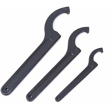 1x Adjustable hook spanner 85-105mm, hook spanners, universal spanner, for  fixing or removing round nuts and water meter covers on machine tools