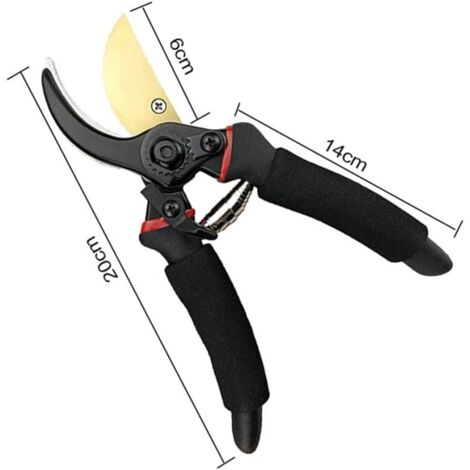Professional straight blade pruner for trees, hand pruner, garden pruner, gardening scissors, hedge scissors
