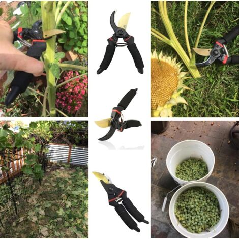 Professional straight blade pruner for trees, hand pruner, garden pruner, gardening scissors, hedge scissors