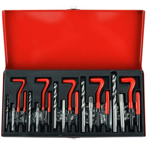 131 Piece Thread Repair Set Drill Bit Helicoil Sleeves M5 M6 M8 M10 M12
