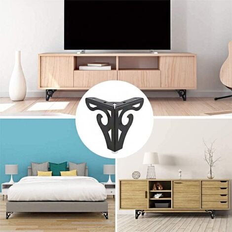 Pieces Furniture Sofa Legs, Sofa Legs, Modern Sofa Legs, TV Cabinet Legs, Bed Legs, for Cabinet, Sofa, Table Dresser(Black)