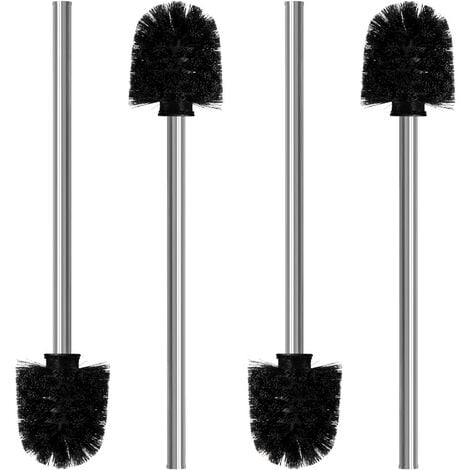 Toilet Brush with Quick Dry Holder, More Efficient Bristles, Stainless  Steel+ABS