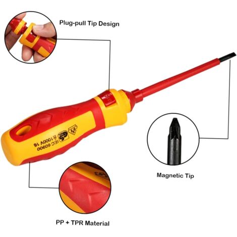 Electrician Screwdriver Kit 13pcs 1000V Insulated Screwdrivers Set with Repair Tools electrician repair tools