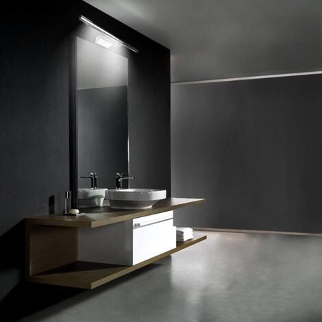 Bathroom Mirror Light LED 5W Wall Sconce Light Waterproof IP44 Dimmable 180° with Switch Stainless Steel Lighting Decoration Vanity Toilet Toilet Makeup 40cm（white）