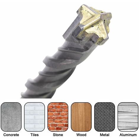 2" X 24" SDS MAX Rotary Hammer Drill Bit - Carbide Tip For Concrete, Brick & Masonry