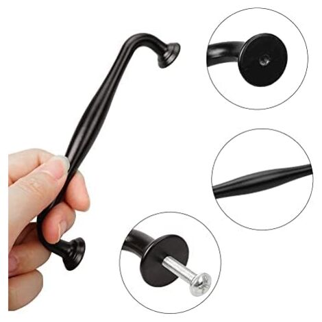 10pcs black furniture handle -black kitchen furniture handles door handles drawer bedroom center distance 128mm,Handles for wardrobes
