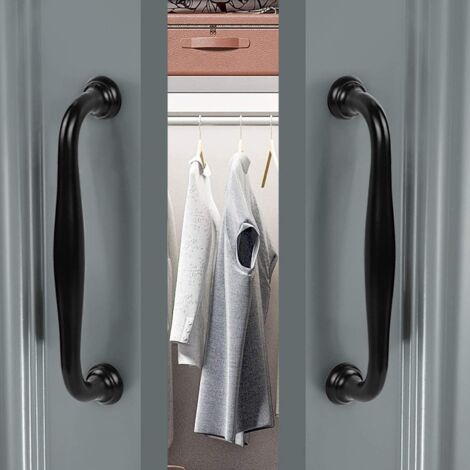 10pcs black furniture handle -black kitchen furniture handles door handles drawer bedroom center distance 128mm,Handles for wardrobes