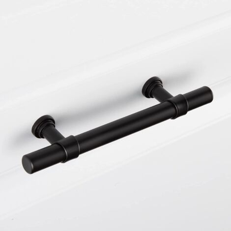 Set of 10 black kitchen furniture handles black handles 96mm center distance kitchen door handle furniture handle kitchen handle black furniture handle black cabinet handle