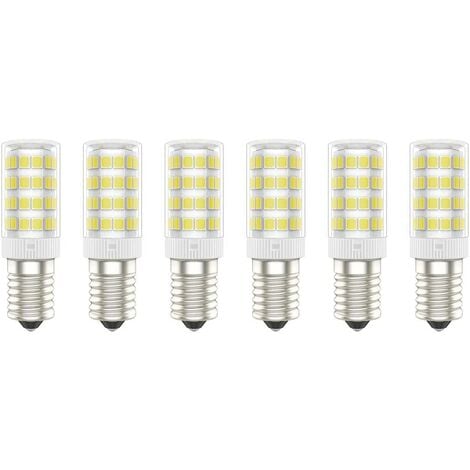 E14 LED Bulbs, 5W (Equivalent to 50W), Cool White (6000K), AC220-240V,  Flicker Free, Non Dimmable, 300 Lumens, CRI80, Pack of 6 - (Cool White, 5W)  [Energy Class A+]