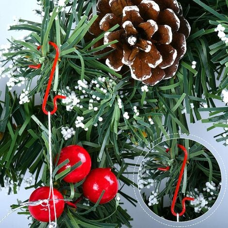 120 Pieces Christmas Tree Hooks, Xmas Small Reusable Stainless Steel S-hooks,  For Hanging Christmas Balls And Other Christmas Tree Decorations (gold)