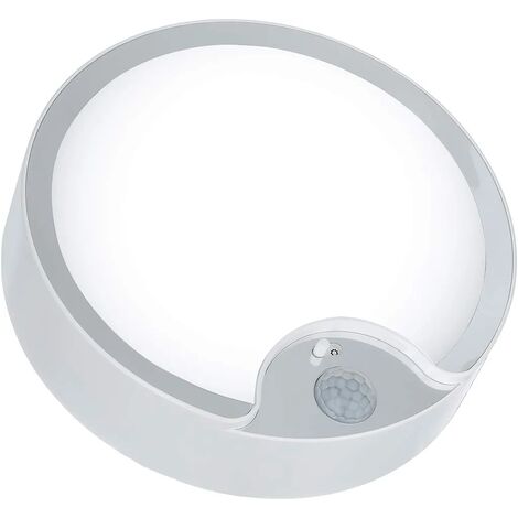 Aougo – Motion sensor LED ceiling light – Battery operated 300LM daylight – Detects motion up to 8m – Ideal for attics, garages, hallways (1/5)