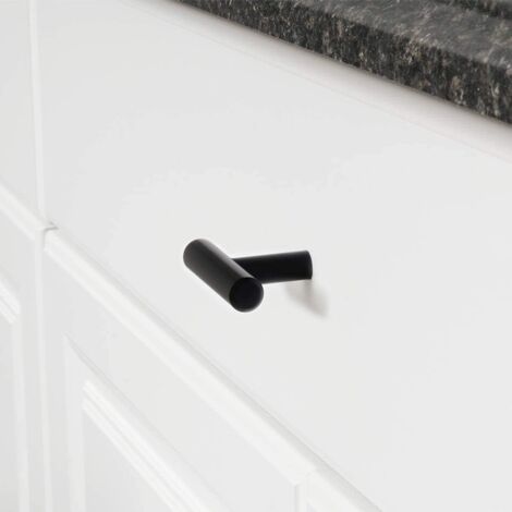 15x12 mm Drawer Knobs Length 50mm T-Bar Stick Kitchen Cabinet Handle Stainless Steel Cabinet Door,Single Hole Furniture Handles and Knobs,Stainless Steel Kitchen Cupboard Handle for Drawer Doors