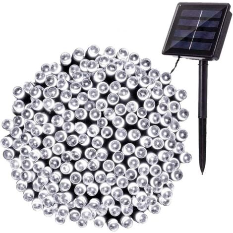 Outdoor Solar String Lights,22M 200 LED Waterproof Solar Christmas String Lights 8 Modes Decorative for Garden Patio Trees Fence Home Party Wedding (Cool White) [Energy Class A+++]