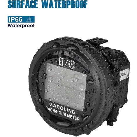 Runleader Digital Tach Hour Meter,Engine Temperature Gauge,Alert RPM &amp; Temp,Backlights Display For Lawn Tractor Compressor Generator Snowmobile Marine Jet Ski Pit Bike In | Whizz Tachometers