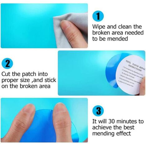 40 Pieces Pool Patch Repair Kit Self Adhesive Repair Patches PVC Pool ...