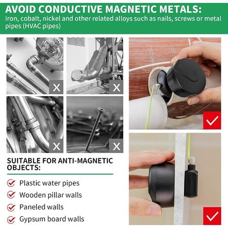 Magnetic Wire Puller, 4 Pack Magnetic Wire Puller Set with Magnetic Wires,  Nylon Ropes, Magnetic Wire