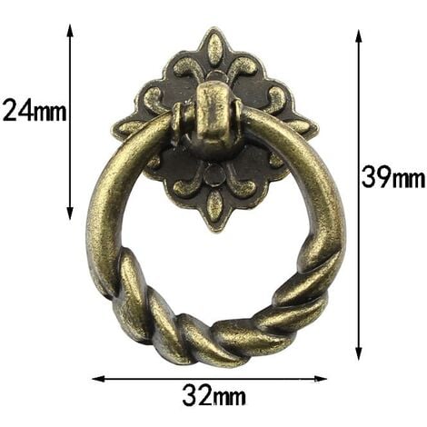 15 Pieces Door Handles Door Drawer Knob Pull Handle Bronze Cabinet Handle for Kitchen Furniture Cabinet Drawer Door