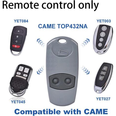 Universal Gate Remote Control - Came top432ee Remote Control, Universal Gate Remote Control fit for Venu Top 432NA/432/432EE/432A/432M/432S T432/CAME 432 with 2xCR2016 Button Cell(Grey)3pcs