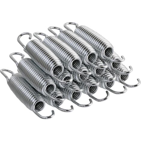 Trampoline Springs  Set of 15 Trampoline Replacement Springs  Heavy-Duty Galvanised, Metal Rust Resistant & Long-lasting Springs (1/4)
