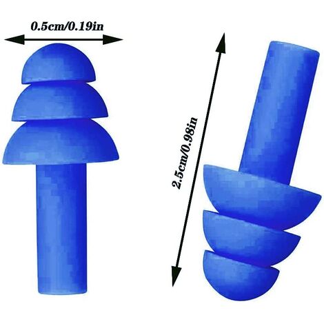 Ear Plug Material 5 Pairs Reusable Silicone Ear Plugs, Noise Cancelling Ear Plugs ...