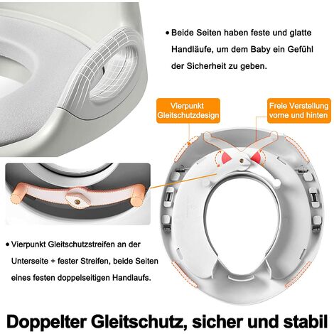 Pot de Toilette Bébé pour Apprentissage de la Propreté, Pot d'apprentissage Bébé Siège de Toilette Enfant, Pot Toilette Enfant Antidérapant, Toilette Bebe Apprentissage pour Tout-petits Garçons Filles