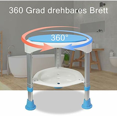 Tabouret Pivotant Réglable Hauteur 44-57cm - Roulettes Pour Salon Coiffure Bureau