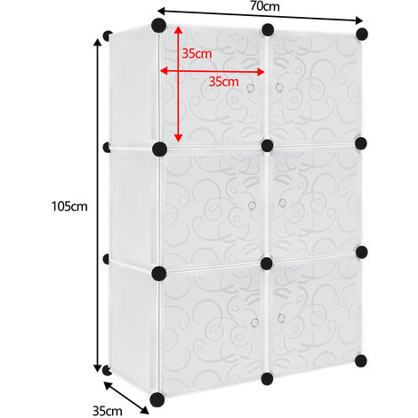 Armoire Penderie Portable Étagère De Rangement - 147 X 37 X 183CM