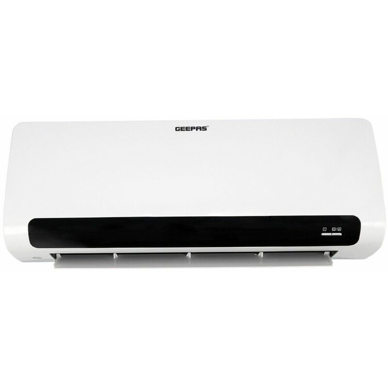 Geepas 2200W PTC Wall Downflow Heater Overdoor Hot Air Downflow Curtain 2  Heat