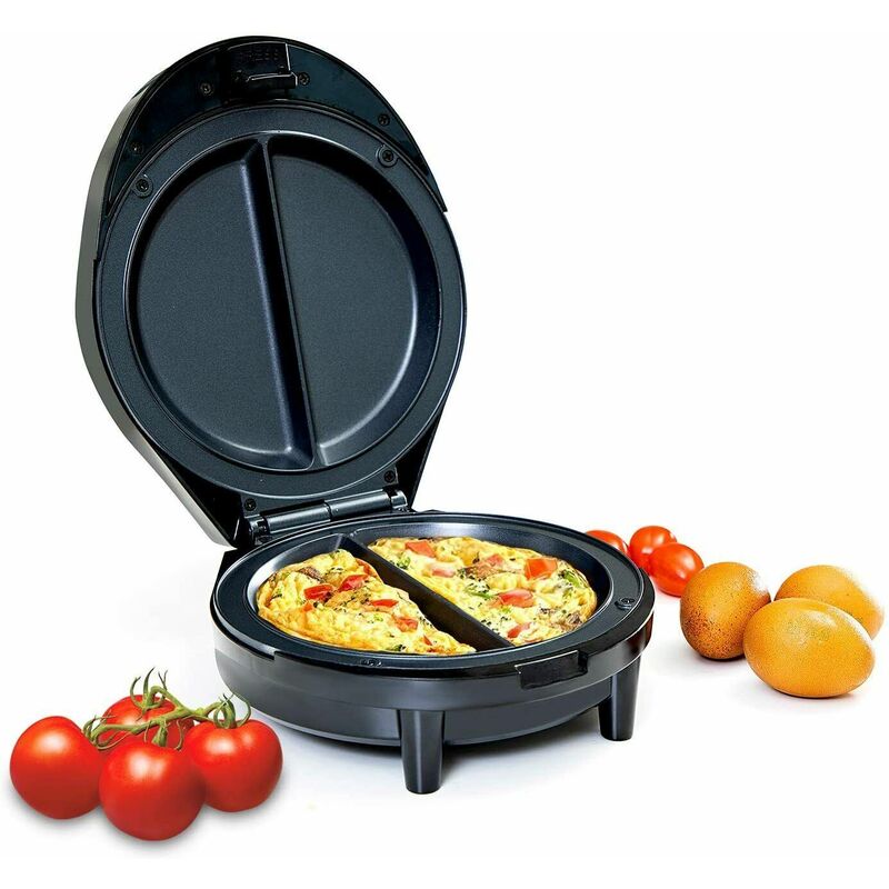 Geepas GOM36511UK 700W Omelette Maker - Potable Electric Cooker Stainless  Steel Non-Stick Plate