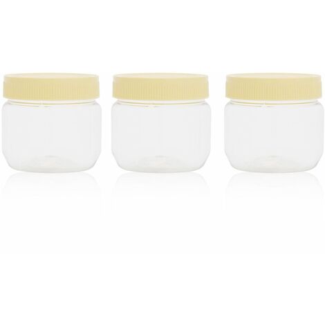 Set of 3 Glass Jar with Lid 1 Liter, Airtight Glass Turkey