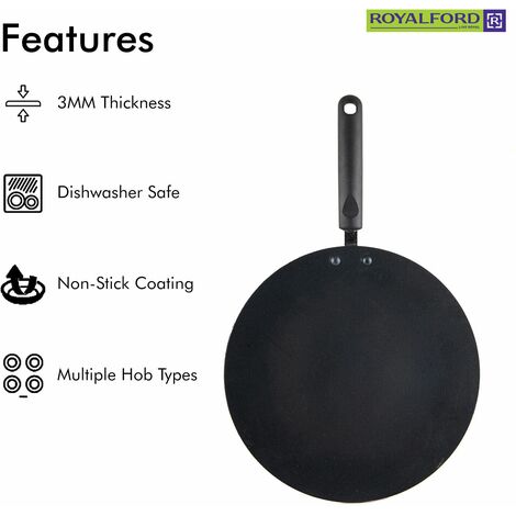 35cm Indian Roti Tawa Pan Tava Flat Cooking Plate Nan Bread