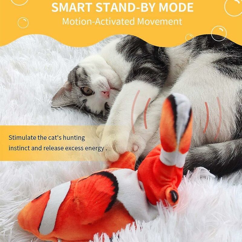 2024 Electric Flopping Fish 11, Moving Cat Kicker Fish Toy, Realistic  Floppy Fish Dog Toy, Wiggle Fish Catnip Toys, Motion Kitten Toy 