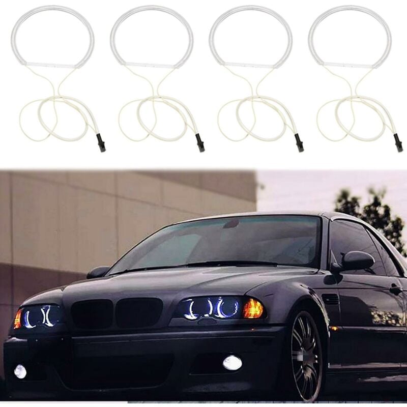 CCFL Angel Eyes Halo Rings 4pcs KIT 6000K to fit BMW E46 Compact