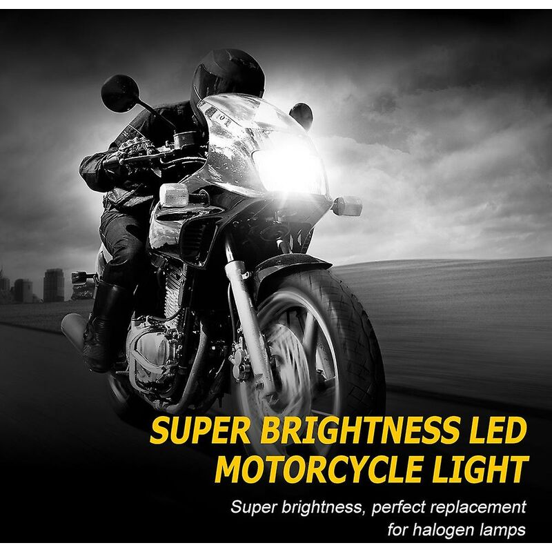 Motorcycle Headlight H4 Led 6000lm 6500k Motorbike Light 35w Super White  Moped Scooter Outdoor Lig