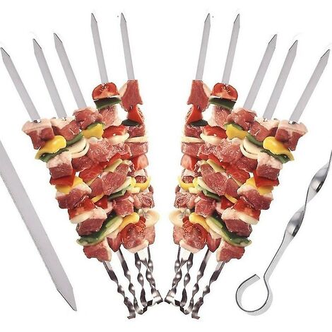 Flat bbq clearance skewers