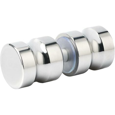 Door Handle Pair Of Glass/wood Door Knob, Stainless Steel Polished ...