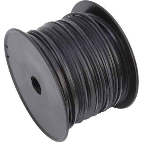 3.3mm/0.13in Square String Trimmer Line High Efficiency Nylon Black Grass Trimmer Line Replacement for Husqvarna 100m/328.1ft (1/2)