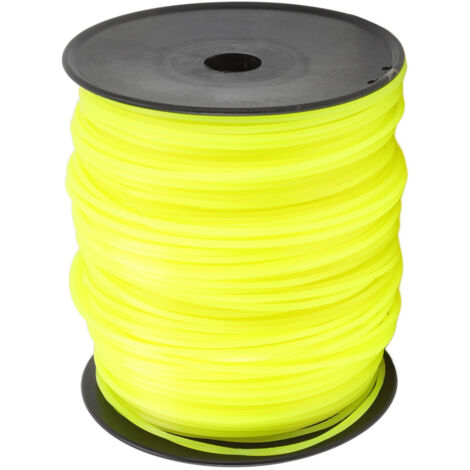 3mm String Trimmer Line Quadrate Trimmer Line Lawn Mower String Cord for Husqvarna Yellow 270m/885.8ft (1/2)