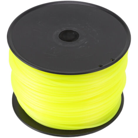 3mm String Trimmer Line Quadrate Trimmer Line Lawn Mower String Cord for Husqvarna Yellow 168m/551.2ft (1/2)