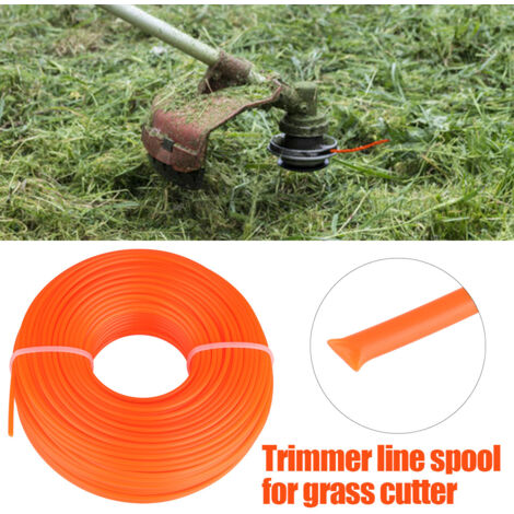 2.4mm Trimmer Line Nylon Cord Wire Round String Petrol Grass Trimmer 50m (1/2)