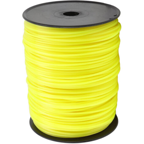 3mm String Trimmer Line Quadrate Trimmer Line Lawn Mower String Cord for Husqvarna Yellow 300m/984.2ft (1/2)