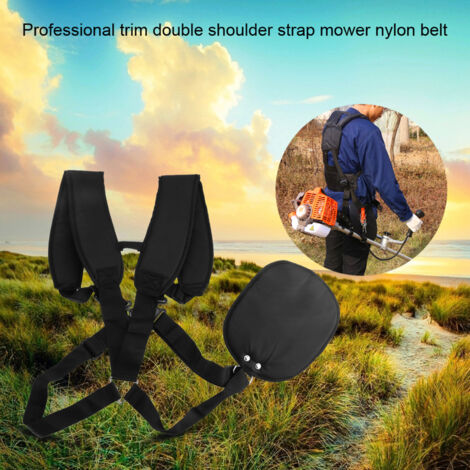 Professional Trimmer Double Shoulder Strap Mower Nylon Belt for Brush Cutter Garden Lawn (1/2)