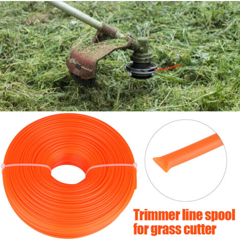 2.4mm Trimmer Line Nylon Cord Wire Round String Petrol Grass Trimmer 120m (1/2)