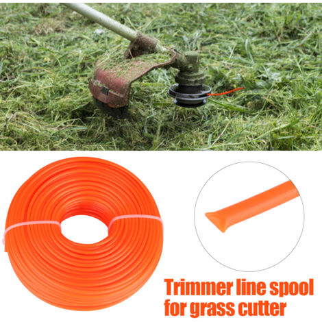 3mm Trimmer Line Nylon Cord Wire Round String Petrol Grass Trimmer 50 m (1/2)