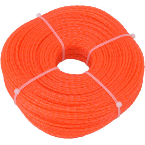 2.4mm 120m Trimmer Line Nylon String Trimmer Line Lawn Mower Accessories for Husqvarna Orange (1/2)