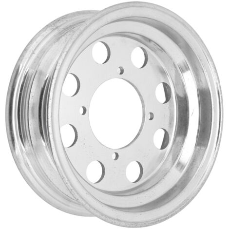 Motorcycle Front Wheel Rim Aluminium Alloy Polished Wheel Vacuum Rim Replacement for Monkey Z50 Q50 8in Tires (1/2)