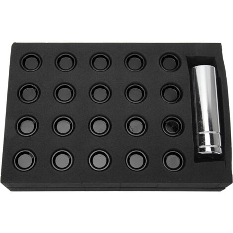 M12x1.5 19mm L42mm Wheel Lug Nuts High Strength Rustproof Professional Universal Replacement for Mitsubishi Black (1/2)