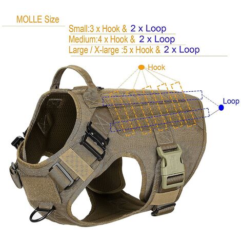 Dog sales molle harness