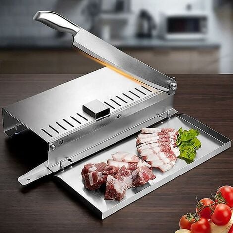 Moongiantgo Manual Meat Slicer Stainless Steel Ribs Bone Cutter Cutting  Machine Chicken Duck Fish Lamb Meat Chopper Manual