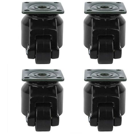 4Pcs heavy duty nylon level adjustment caster gd-40f industrial roller ...